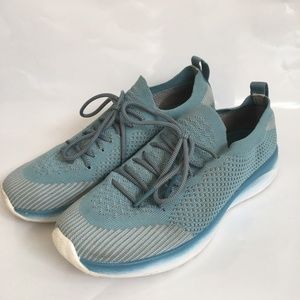 Native Shoes Blue AP Mercury Liteknit Sneakers Size 8 Lace Up Lightweight